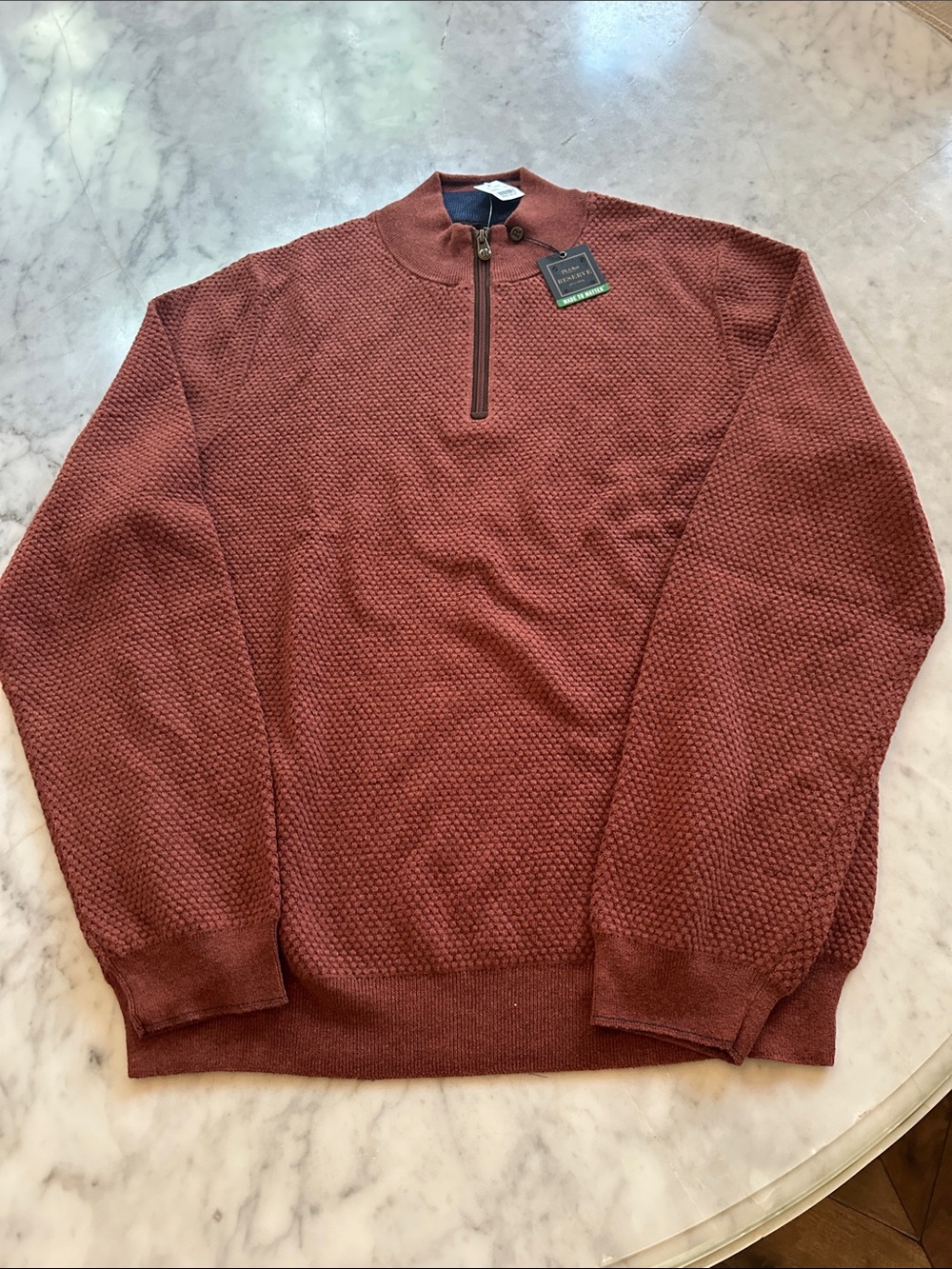 Jos. A. Bank Reserve, Rust Quarter Zip. XXL. NWT